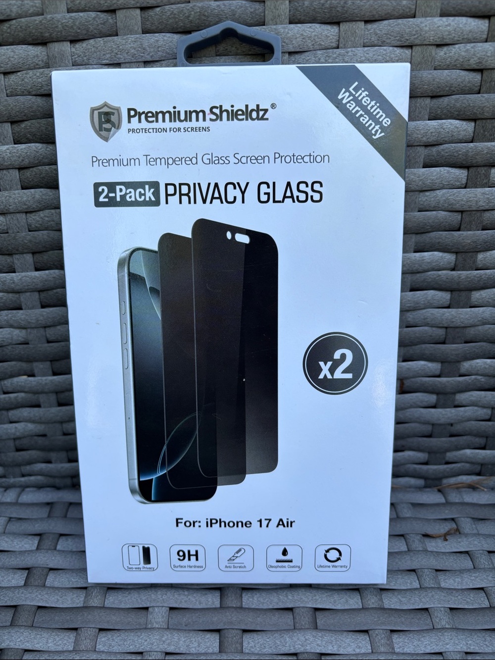 Premium Shieldz Privacy Glass Screen Protector for iPhone 17 Air - 2 pack
